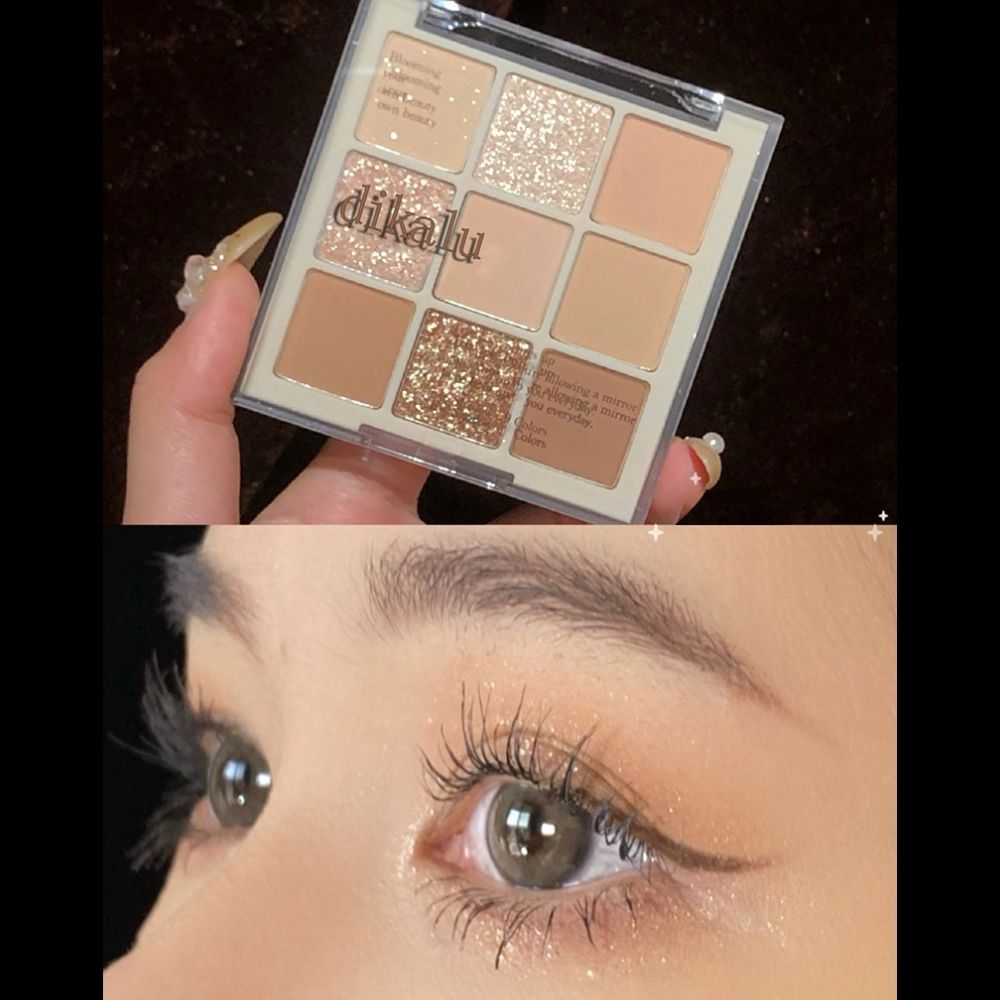 [Hàng mới về] Bảng Phấn Mắt 9 Màu Lì Và Màu Ánh Ngọc Trang Điểm Lâu Trôi | BigBuy360 - bigbuy360.vn