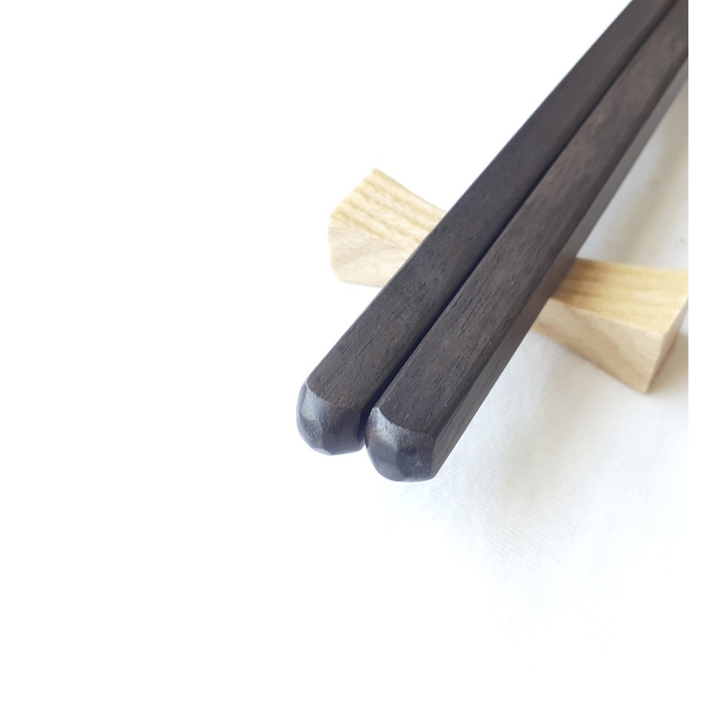 Đũa gỗ mun vuông trơn 23 cm