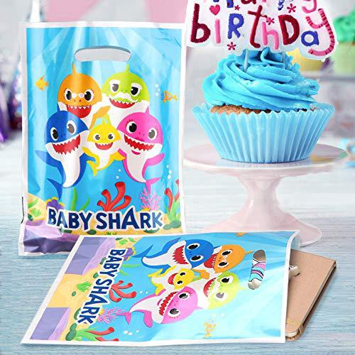 10pcs Baby-Shark Gift Bags Party Favors  Under The Sea Baby Shower Baby Shak Birthday