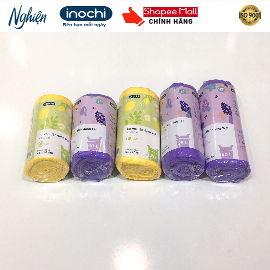 Túi rác tiện dụng Soji Hương Chanh, Hương Lavender Size S, M, L