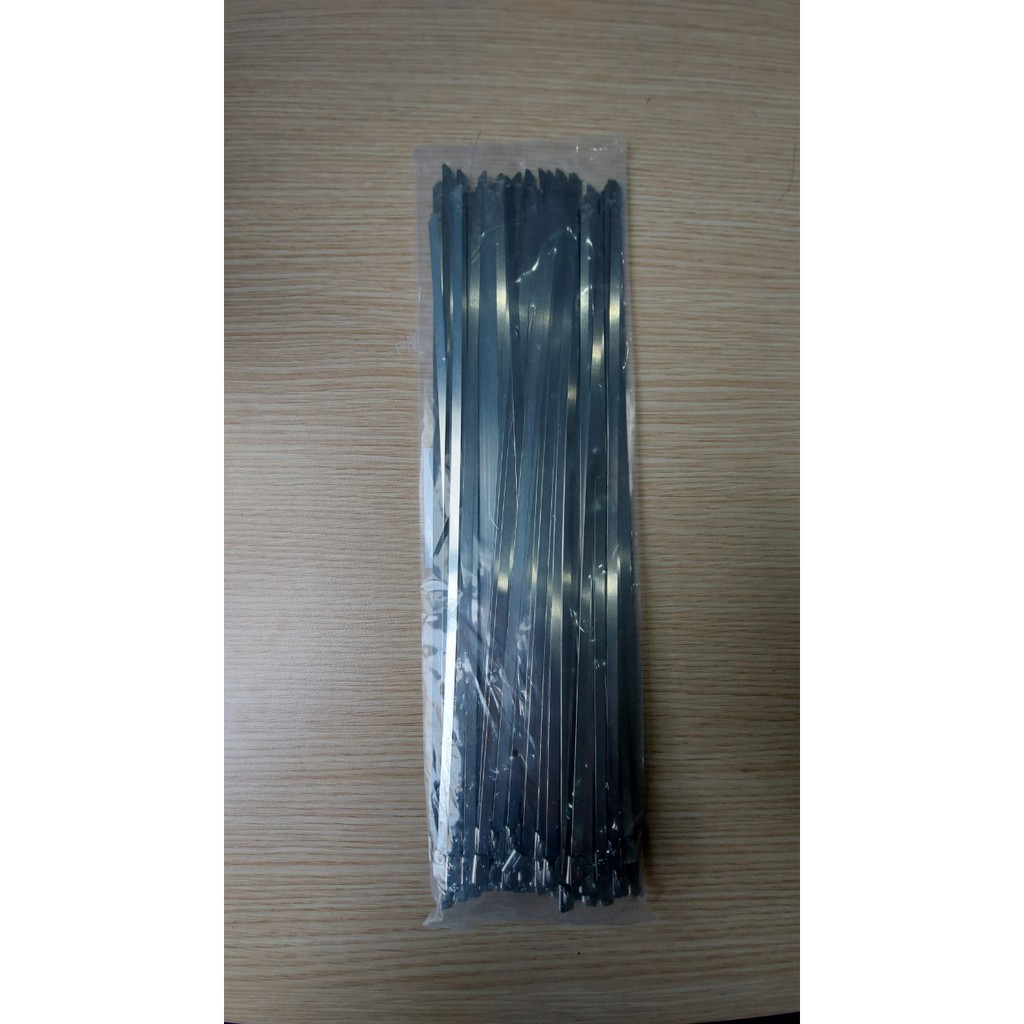 Dây thít inox 304 kích thước 4.6x250mm 1 túi có 100 sợi