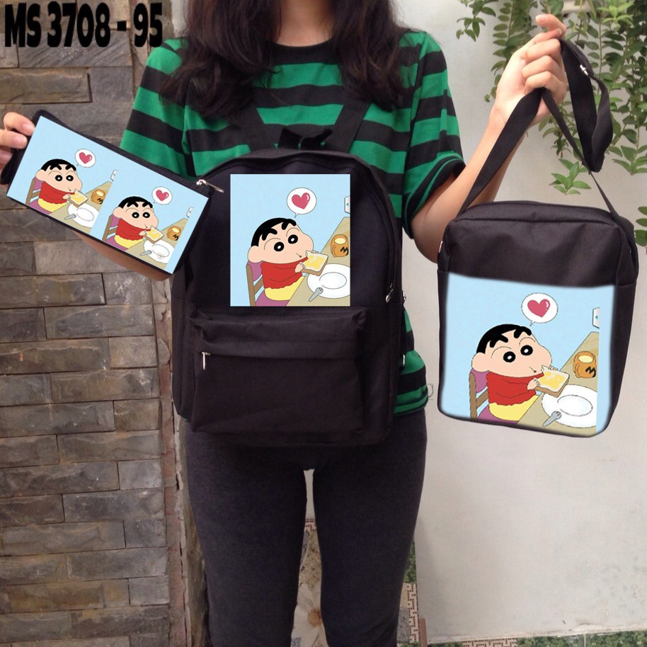 Set balo bộ 3 in hình Cushin