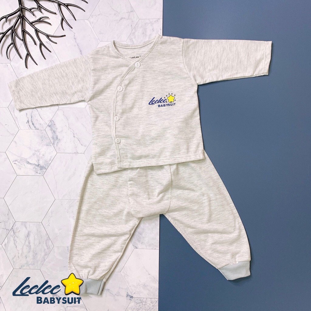 Bộ quần áo sơ sinh dài tay Lee lee babysuit cho bé trai, bé gái