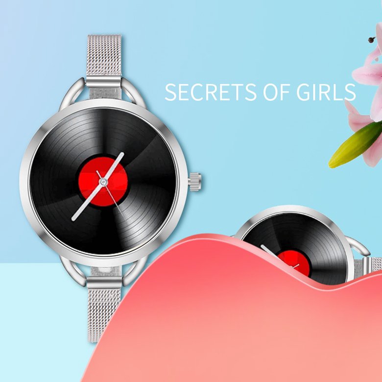 PK Fashion Casual Women's Watch Mesh Belt Quartz Watch