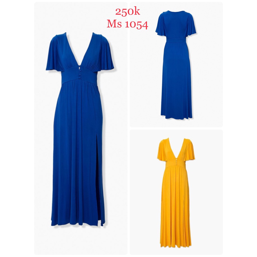 Đầm maxi tay cánh tiên