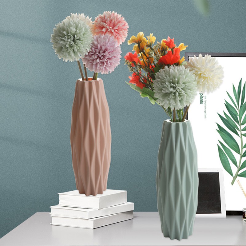 Bình hoa giả đẹp để bàn trang trí phòng khách FREESHIP Bình hoa giả nhựa đẹp - Thiết kế kiểu dáng sáng tạo ML08