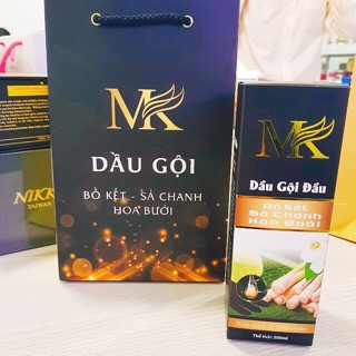 Dầu gội thảo dược bồ kết sả chanh hoa bưởi MK chính hãng kích thích mọc ngăn rụng tóc