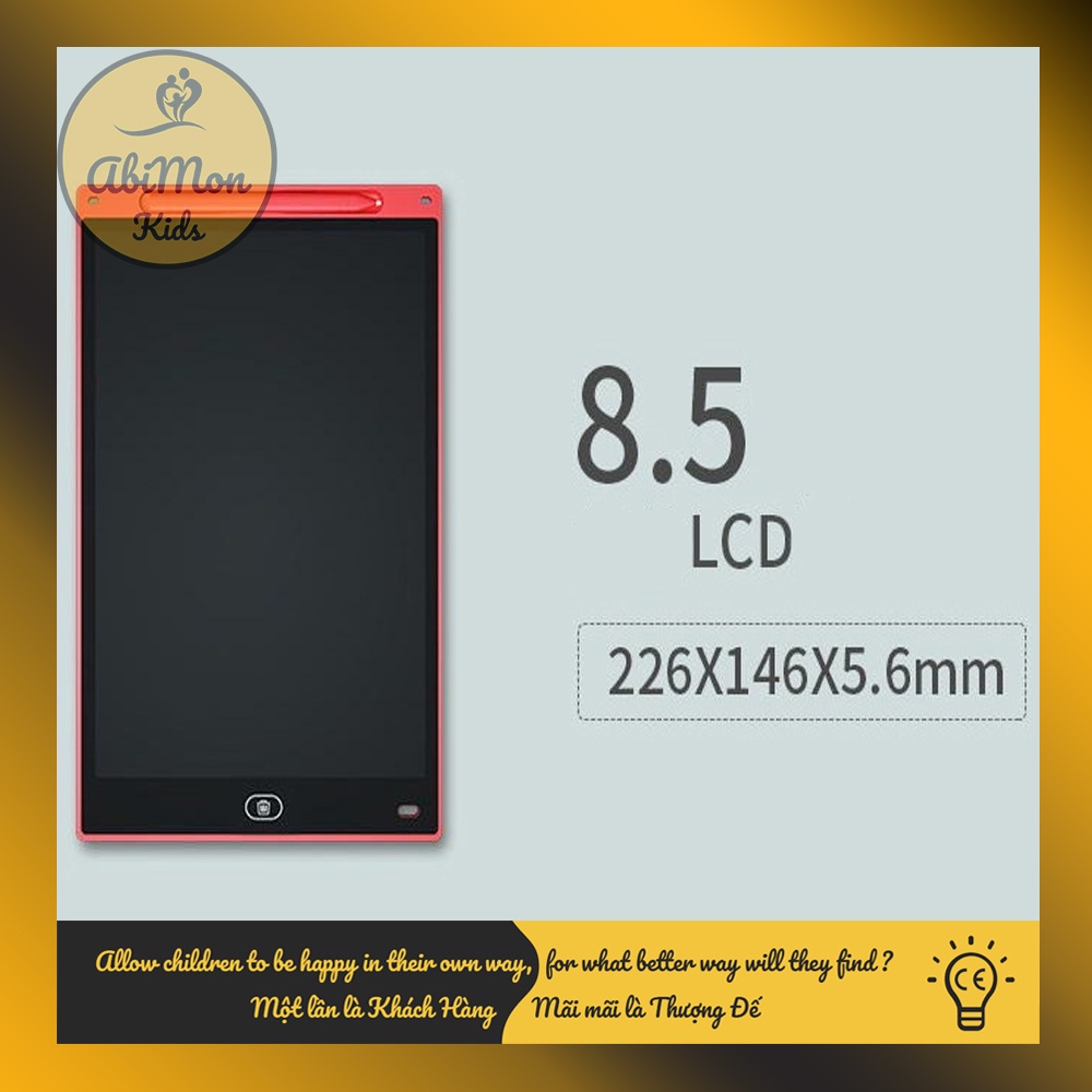 Bảng Viết LCD Tự Xóa Thông Minh Cho Bé (đơn sắc, đa sắc - 8.5 inch) ☘️ Đồ chơi Giáo Dục - An toàn - Thông minh