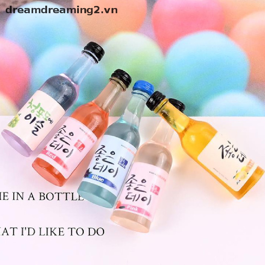 Bộ 10 Bình Nước mini Tự Làm Trang Trí Nhà Búp Bê