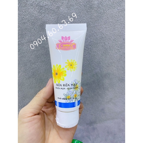 Sữa Rửa Mặt CWHITE 50g Ngừa Mụn-Giảm Nhờn C-WHITE