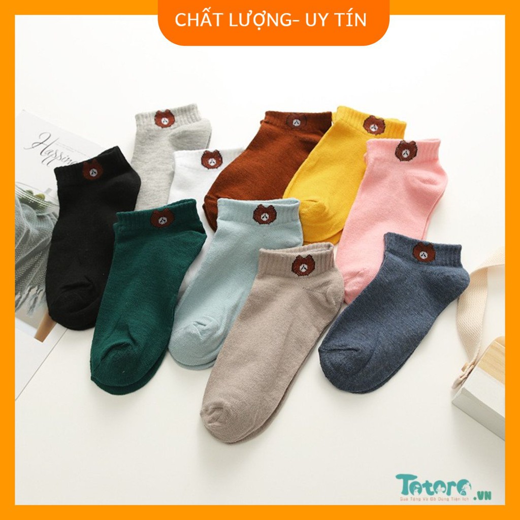 Lố 10 đôi Tất gấu trẻ em baby sock