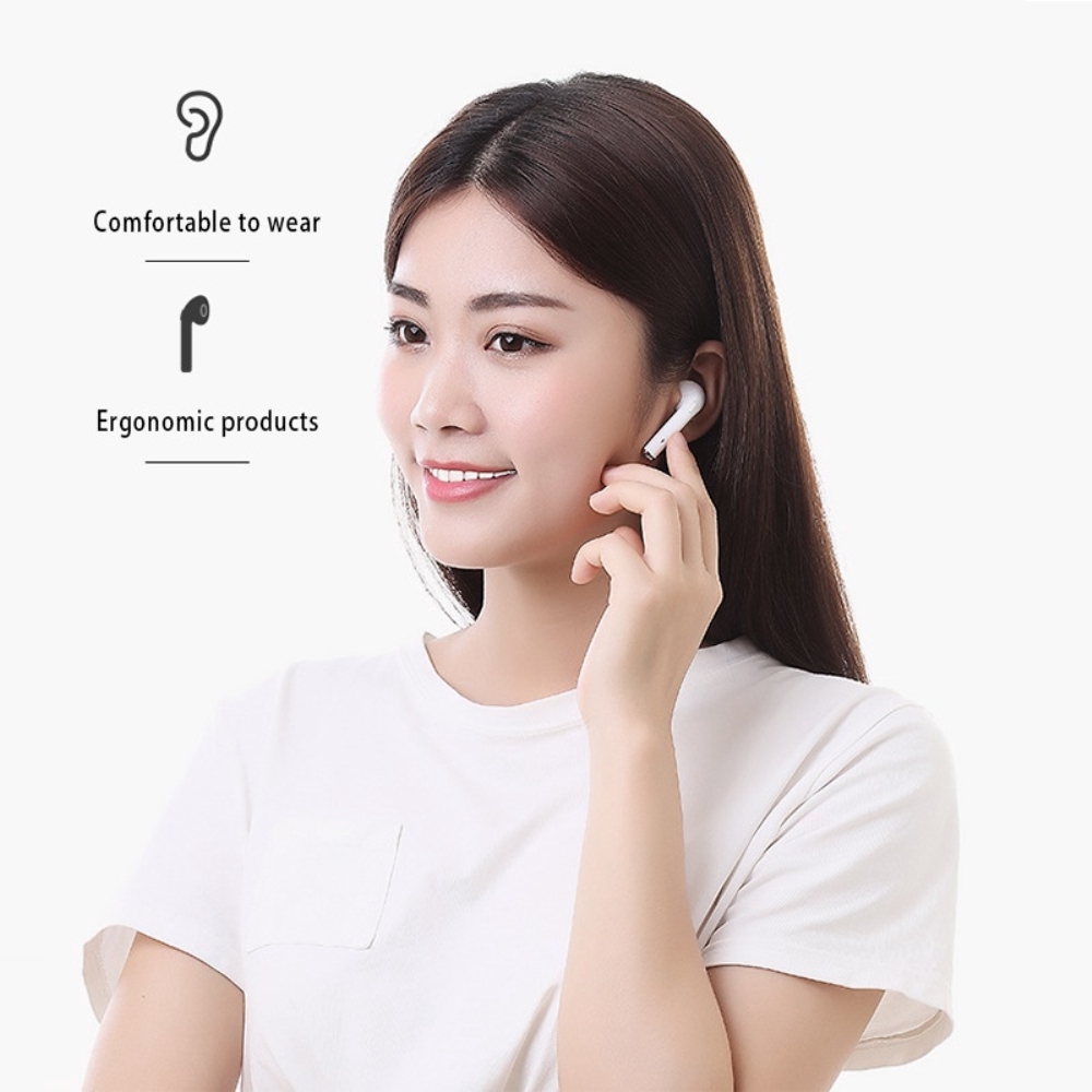 I12 TWS Tai Nghe Bluetooth Không Dây Móc Tai Cho Điện Thoại Xiaomi Samsung