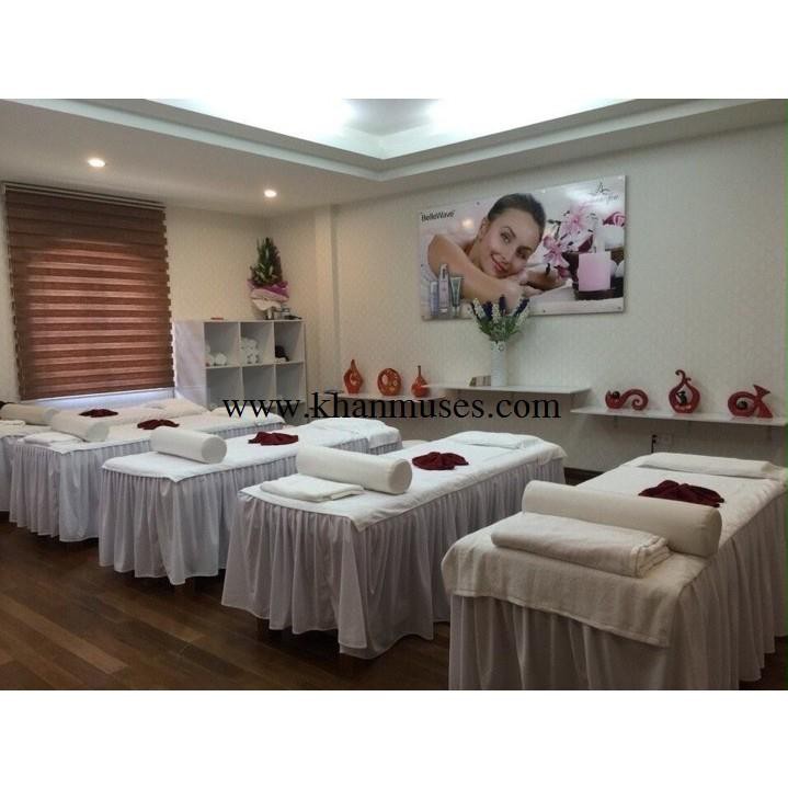 COMBO 3 Ga phủ giường Spa Chất liệu Thun KT:90x190cm - MUSES