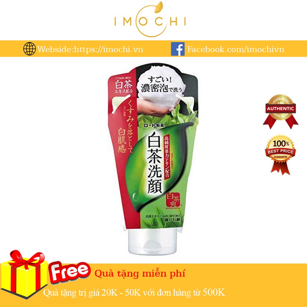 Sữa Rửa Mặt Trà Xanh Rohto Nhật Nội Địa 120g