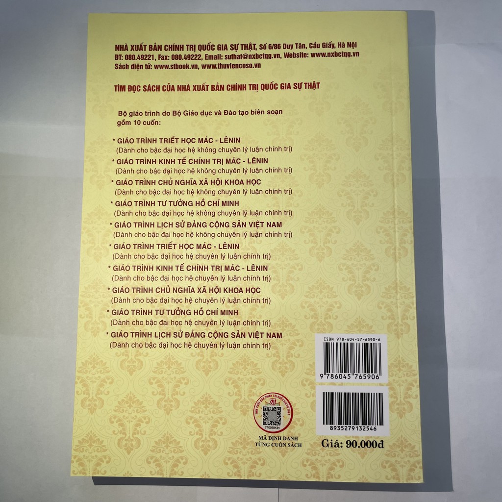 [Sách] Giáo trình Lịch sử Đảng Cộng sản Việt Nam (Dành cho bậc đại học hệ không chuyên lý luận chính trị)