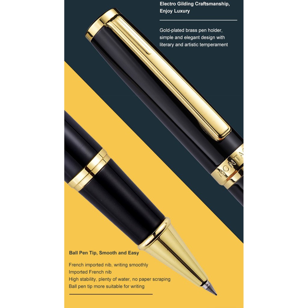 Bút ký Montagut cao cấp, BÚT KÝ KHẮC TÊN MIỄN PHÍ THEO YÊU CẦU KHẮC LOGO - FULL BOX Bút ký tên khắc tên quà tặng cao cấp cho doanh nhân