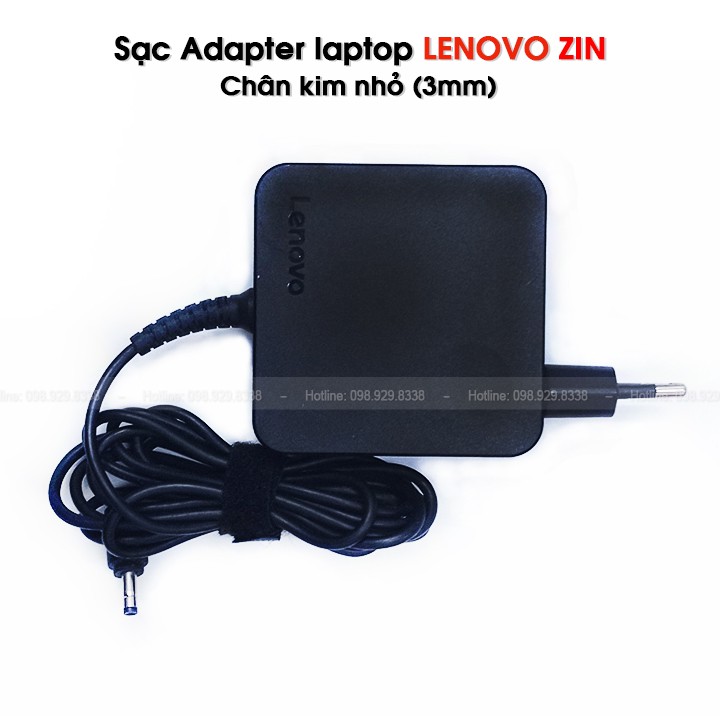 Dây Sạc Laptop LENOVO Chân Kim - Cục Adapter Lenovo nguồn 65W (20V-3,25A) chân tròn 3mm chính hãng bảo hành 1 năm