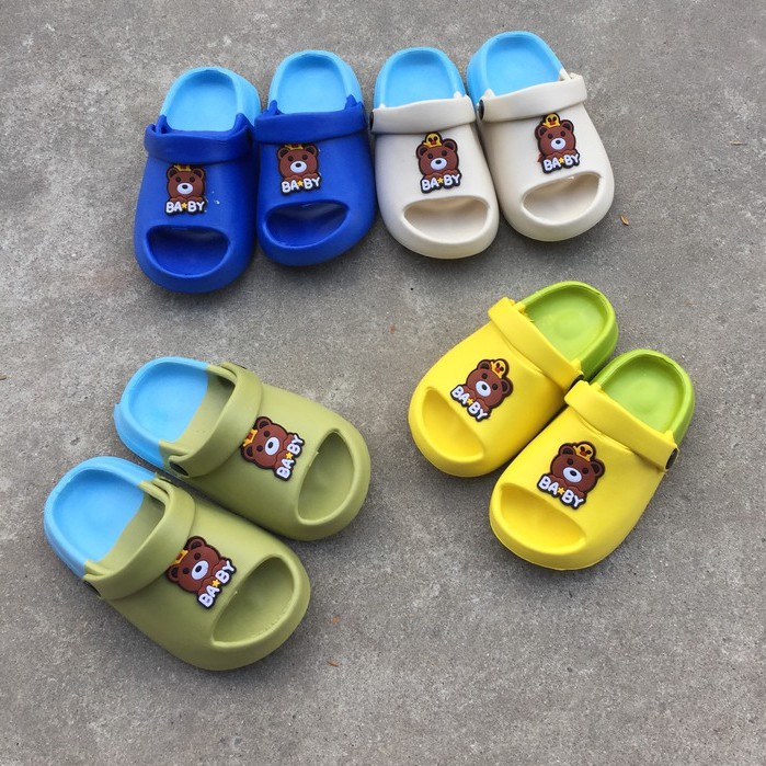 [Hàng Mới Về] Dép Cho Bé Gấu Baby - Sục Cross Chính Hãng Chống Trơn Trượt Cho Bé