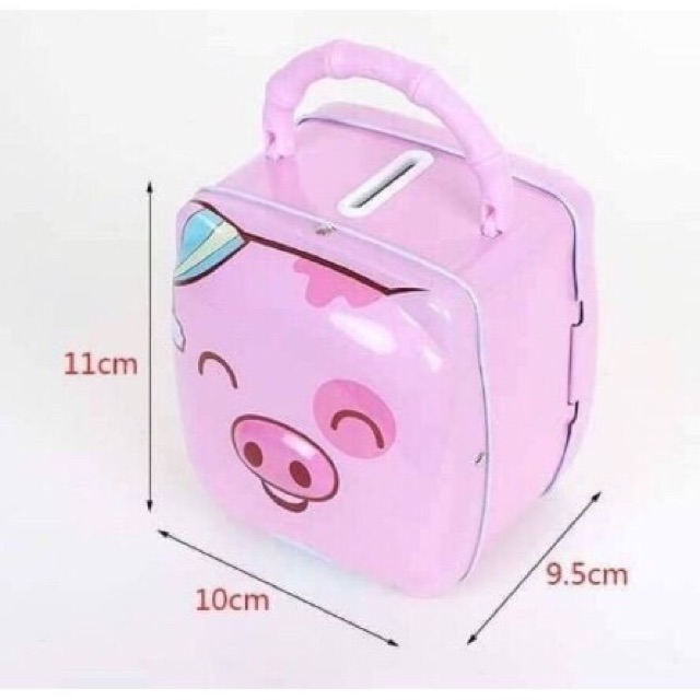 Hộp Sắt Tiết Kiệm S-235: Hình Lợn 🐷/Heo- Có 2 Màu