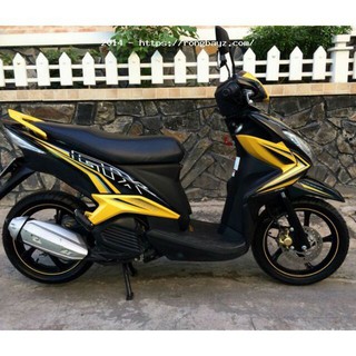 Tem rời xe Luvias đen vàng (bộ)