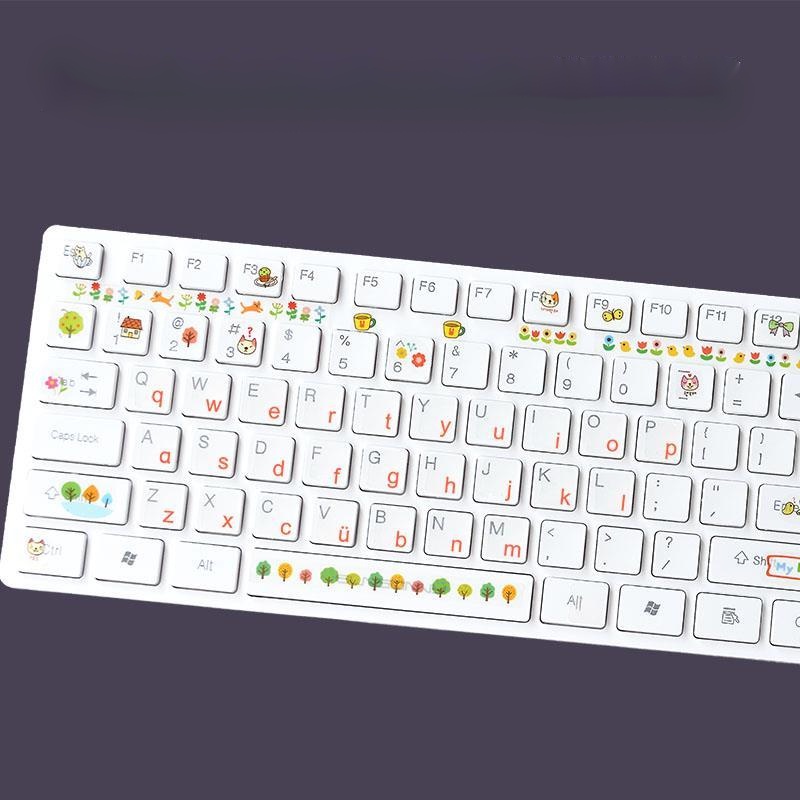 Miếng Dán Bảo Vệ Bàn Phím Chống Bụi Hình Chữ Tiếng Trung Cho Notebook/Pc/Laptop