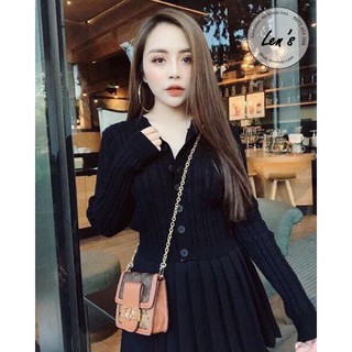 ÁO KHOÁC LEN MỎNG DÁNG CROPTOP