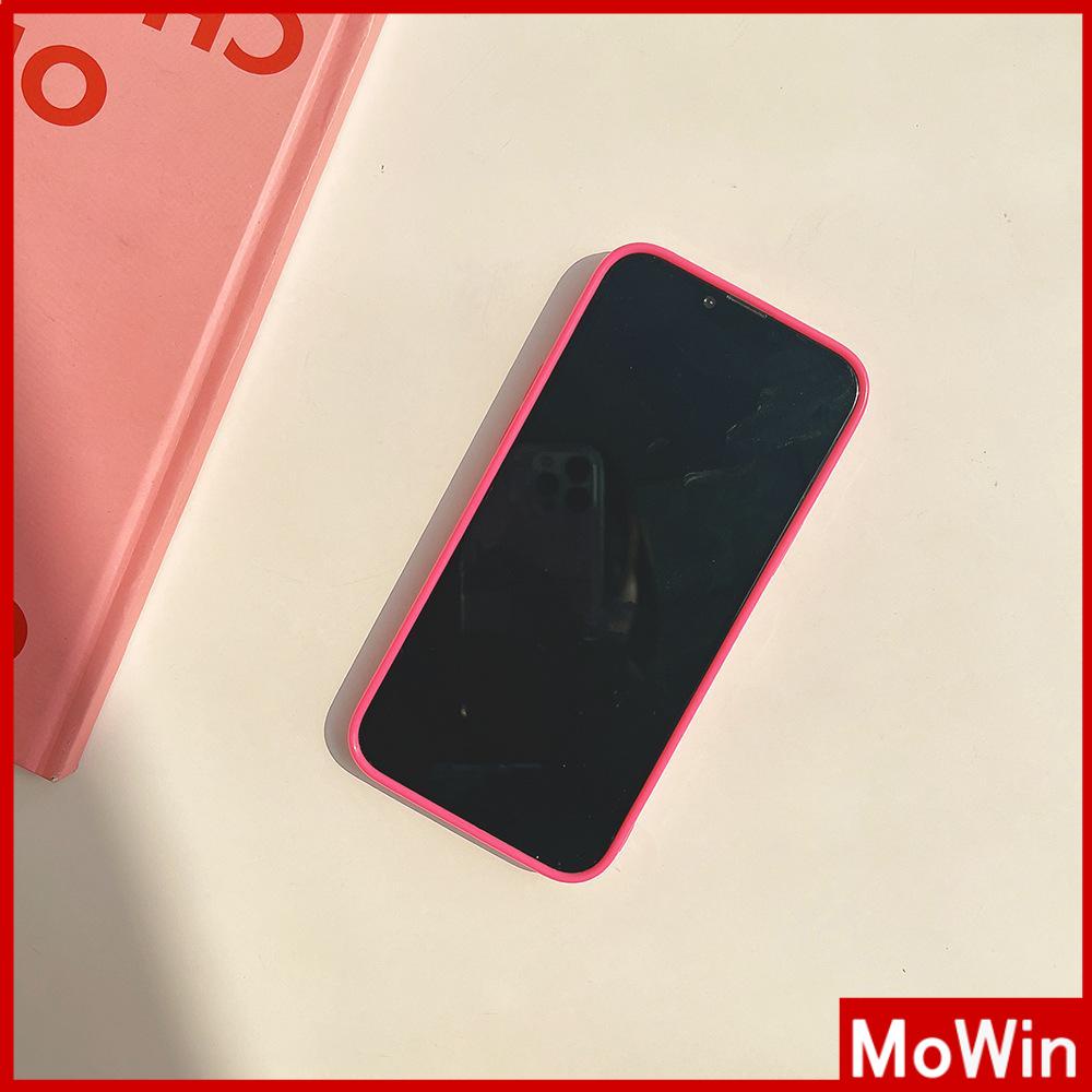 Ốp điện thoại màu hồng bóng in hoạt hình thích hợp cho iPhone 13 Pro Max 12 Pro Max 11 7plus xr xs max 14 Pro Max