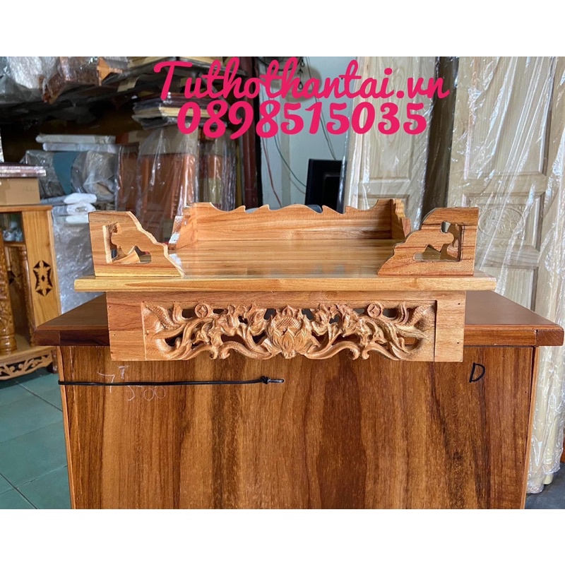 bàn thờ treo tường hoa sen 40cm