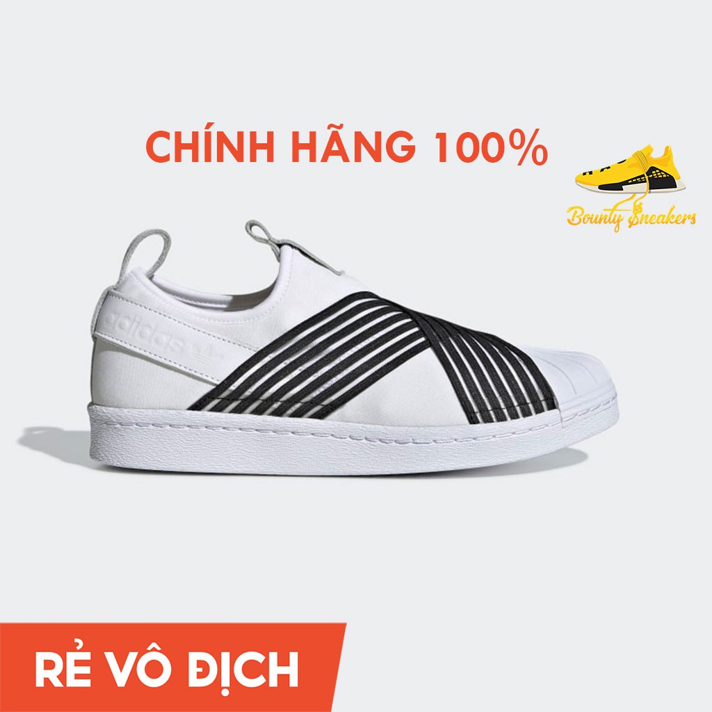 Giày Sneaker Thời Trang Adidas Super Star Slip-On Nữ Trắng Cg6013 – Hàng Chính Hãng - Bounty Sneakers