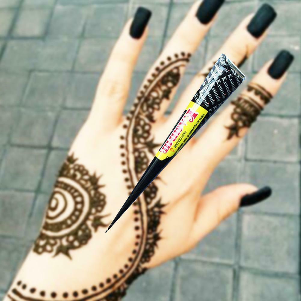1 Hình Xăm Tạm Thời Henna Hannah Ấn Độ Màu Đen H4Q6
