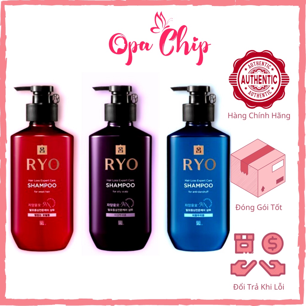 Dầu Gội - Xả Nhân Sâm Ngăn Rụng Tóc Ryo Hair Loss Care Shampoo