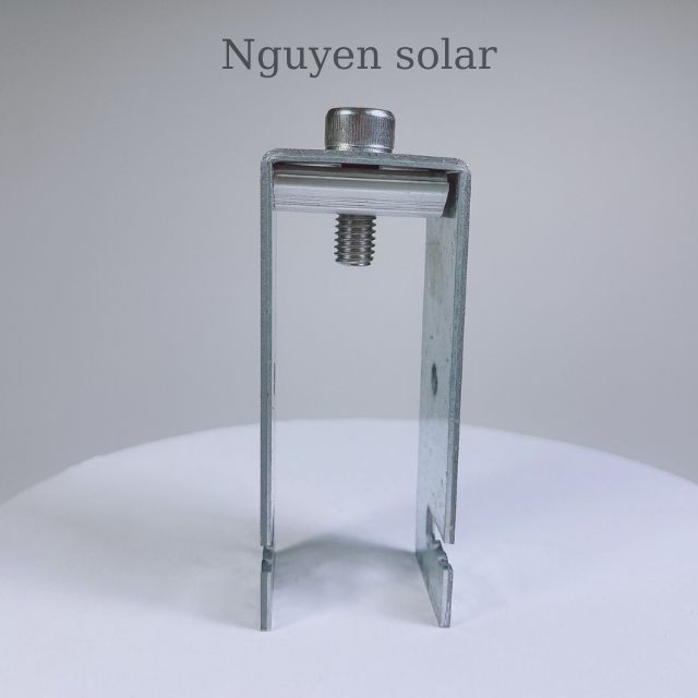 Pat U40X80 Kẹp Dưới Tấm Pin Năng Lượng Mặt Trời_ KT 40x80MM_ Solar Panel_Thép Mạ Kẽm_Cùm U_Kín Nước