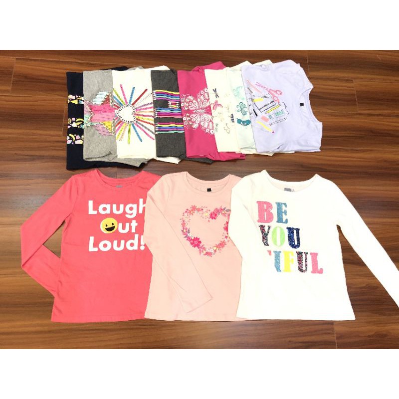 Áo thun dài tay cho bé gái 4-16 tuổi