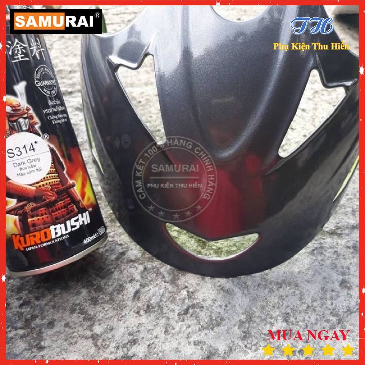 Chai Sơn Xịt Samurai Màu Xám Đậm Suzuki - Mã S314