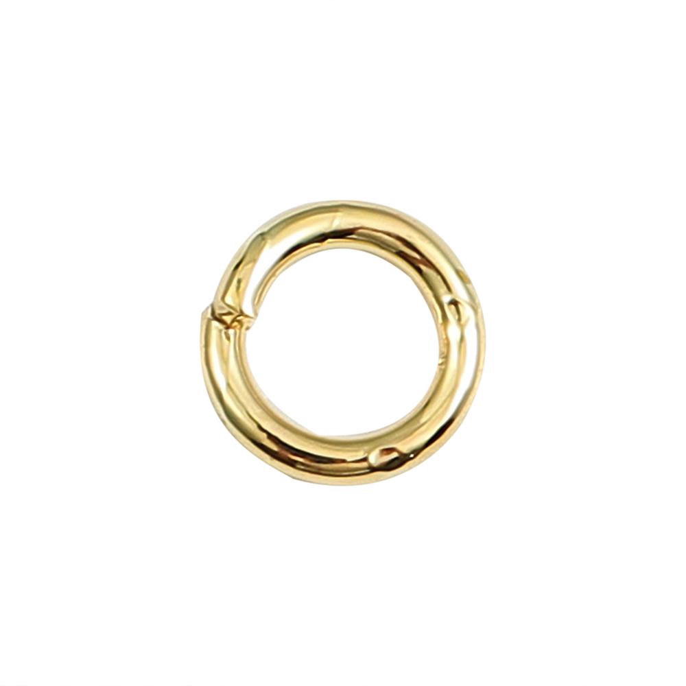 Set 100 vòng tròn nối mạ vàng 18k 3 / 4 / 5 / 6 / 7 / 8mm tự làm trang sức tiện dụng