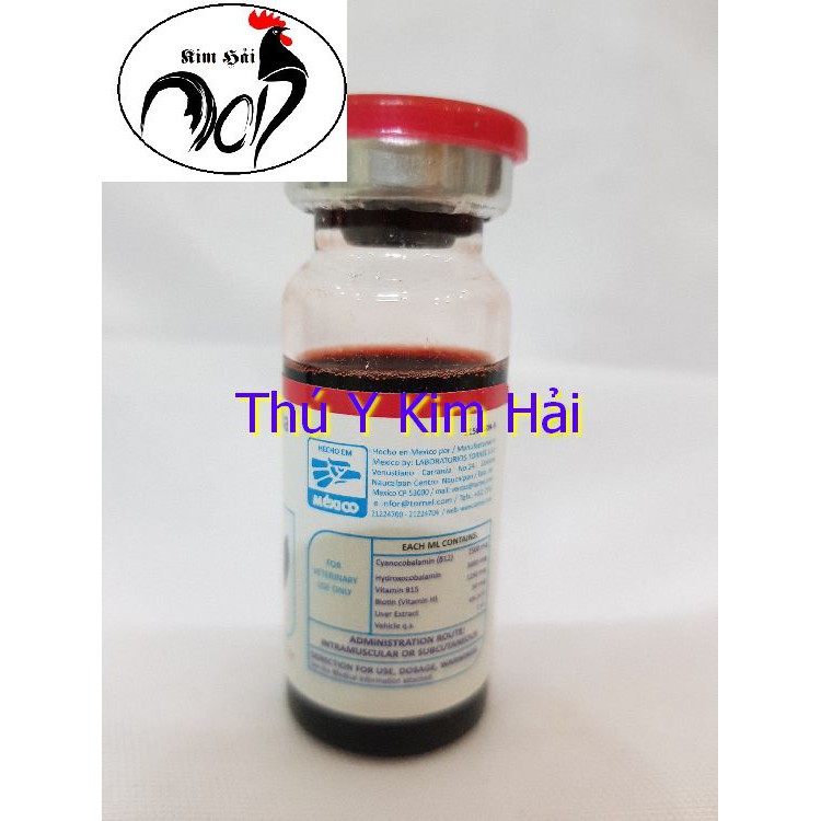 B12 5500-LỌ 10ML-T.H.U.Ố.C NUÔI GÀ ĐÁ NHẬP MÊXICO.