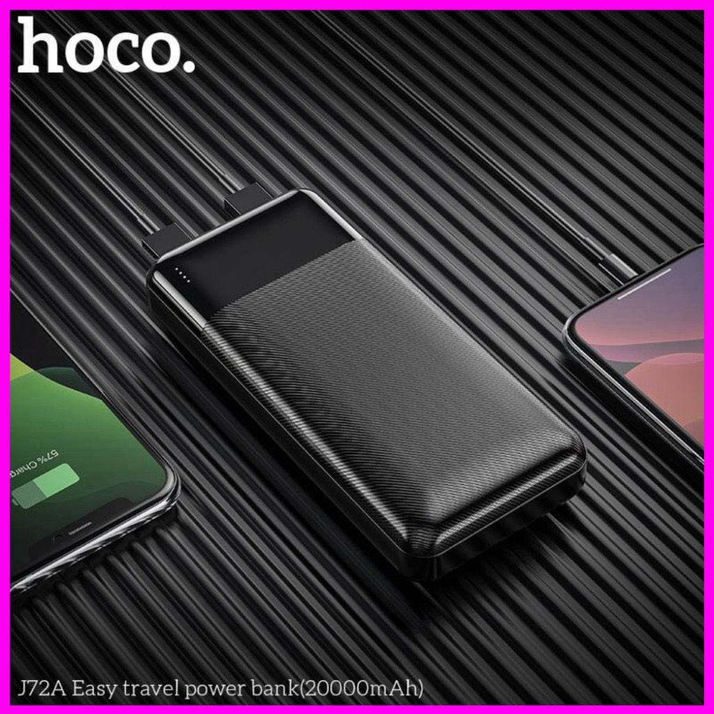 Sạc Dự Phòng Chính Hãng Hoco J72A Easy travel 20000mAh 2 cổng Input/Output.(Bảo Hành 1 Năm)