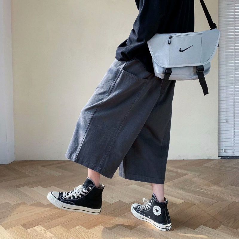 Quần Lửng Ống Rộng Phong Cách Nhật Bản Dành Cho Nam