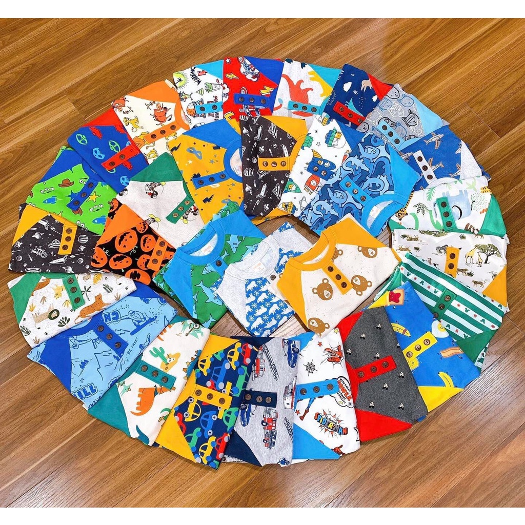 Bộ thu đông cotton bé siêu yêu