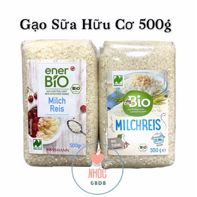 Gạo sữa hữu cơ Bio Milchreis cho bé ăn dặm gói 500g (Đức)