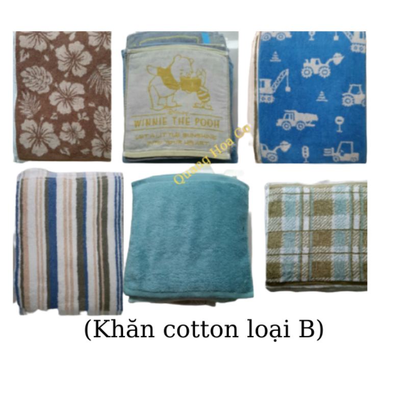 Khăn lau  cotton 100% bán theo cân bó 0.5kg - Quang Hoa Co