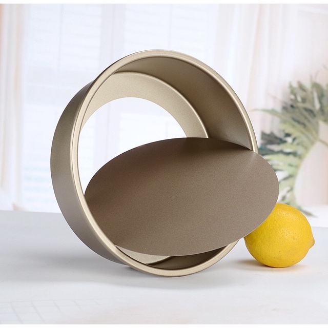 Khuôn làm bánh, khuôn tròn đế rời chống dính 12cm,16.5cm, 22 cm