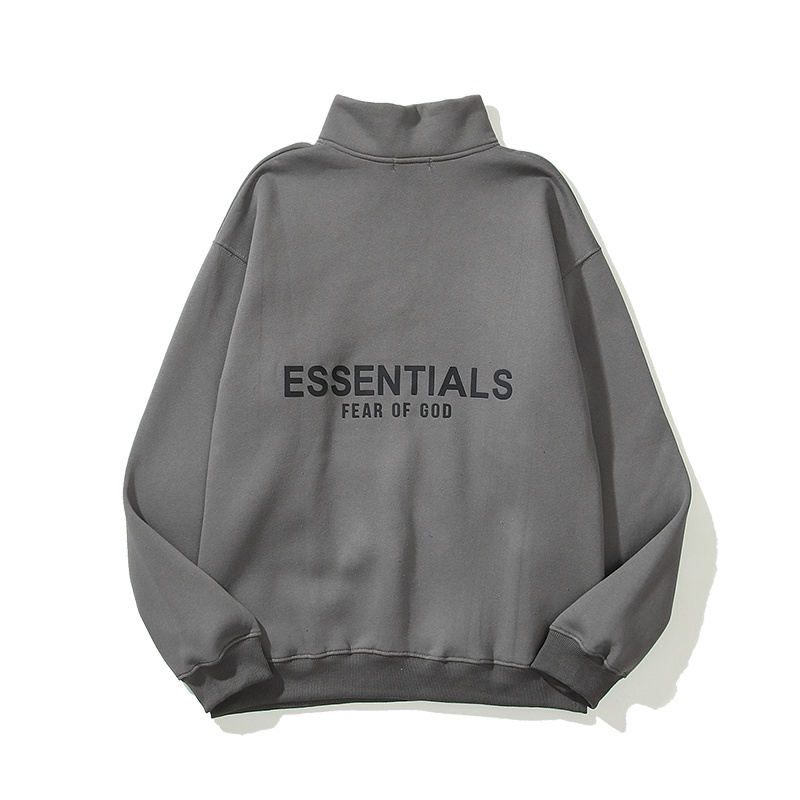 Áo sweater tay dài phối khóa kéo in chữ hợp thời trang cho nam và nữ