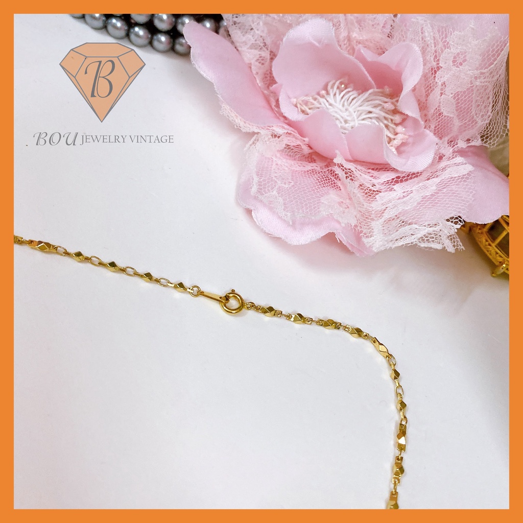 VÒNG CỔ SECONDHAND TRANG SỨC SI NHẬT BẢN BOU JEWELRY VINTAGE MÃ VC346