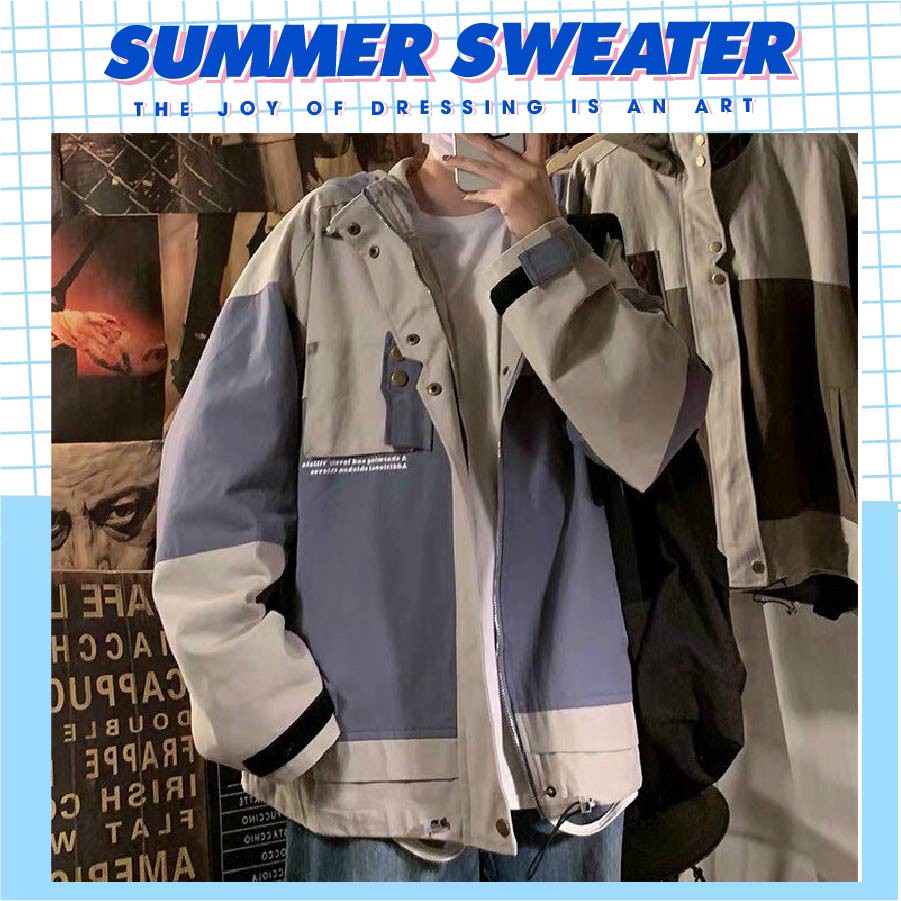 Áo khoác nam chống nắng unisex form rộng BASIC, dành cho nam nữ kèm ảnh thật SUMMER SWEATER