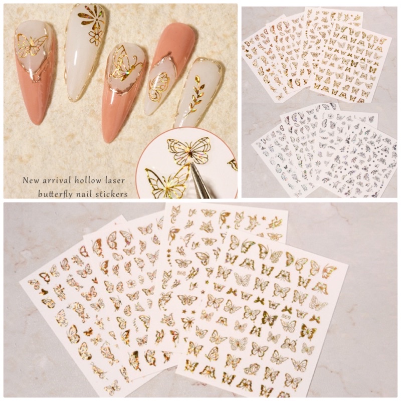 Bộ 180 Sticker dán móng, trang trí đồ dùng