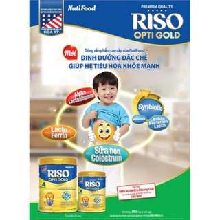 Sữa Bột Nutifood RISO Opti Gold 4 900g