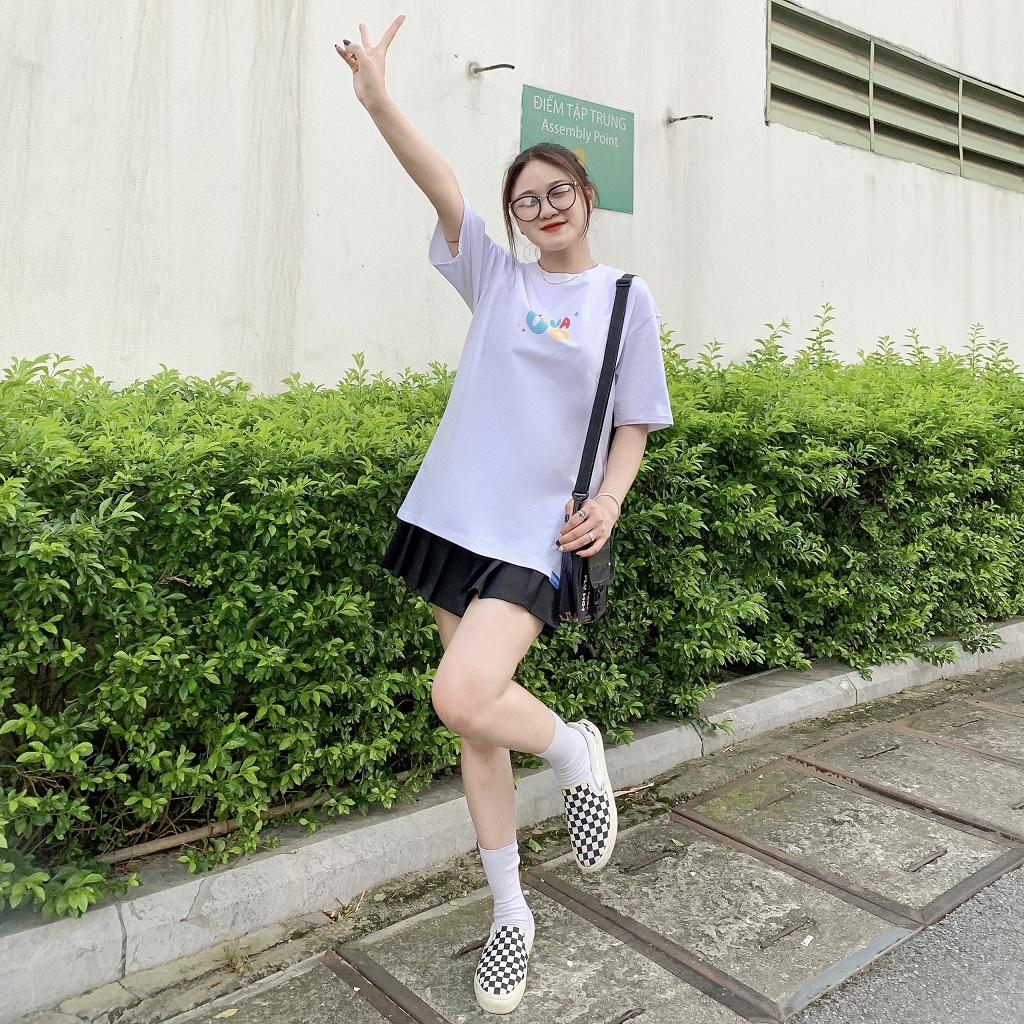 Áo Phông Tay Lỡ Form Rộng Local Brand Novado Fashion Cotton 4 Chiều Nam / Nữ Dày Dặn Thoáng Mát Trắng N20T-HT