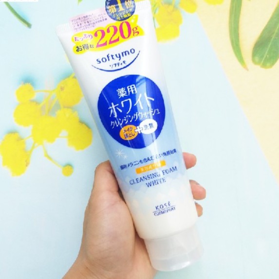 Sữa Rửa Mặt Làm Sạch Sâu Sáng Da KOSE SOFTYMO CLEANSING FOAM WHITE