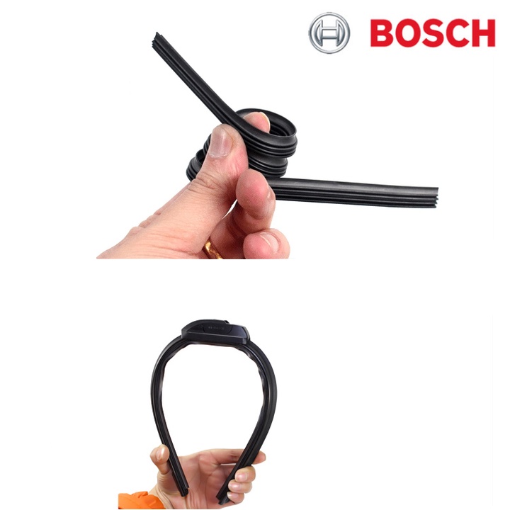 Cần gạt nước mưa xương mềm Bosch AEROFIT và Evolution dùng cho xe 4 -5 đến 7 chỗ kích thước 16 inch - 26 inch